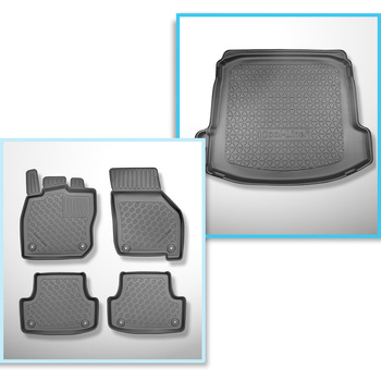 Sada rohož do zavazadlového prostoru a autokoberečky TPE PREMIUM na míru do: Audi A3 8Y Limuzína (04.2020-....)
