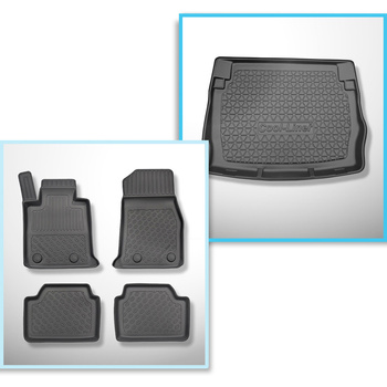 Sada rohož do zavazadlového prostoru a autokoberečky TPE PREMIUM na míru do: BMW Řada 1 F21 Hatchback (09.2012-06.2019)