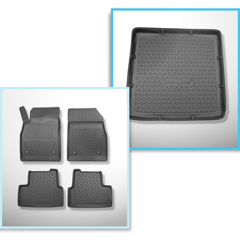 Sada rohož do zavazadlového prostoru a autokoberečky TPE PREMIUM na míru do: Opel Astra J Sports Tourer (09.2010-03.2016)