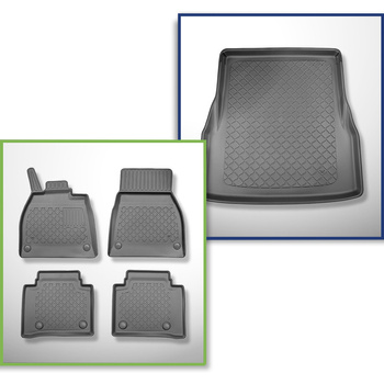 Sada rohož do zavazadlového prostoru a autokoberečky TPE na míru do: Mercedes-Benz EQS V297 Sedan (09.2021-....)