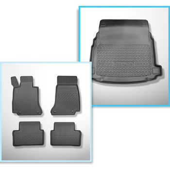 Sada rohož do zavazadlového prostoru a autokoberečky TPE PREMIUM na míru do: Mercedes-Benz CLS C257 Kupé (03.2018-2023)