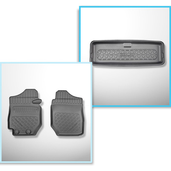 Sada rohož do zavazadlového prostoru a autokoberečky TPE PREMIUM na míru do: Suzuki Jimny II GJ SUV (10.2018-2020)