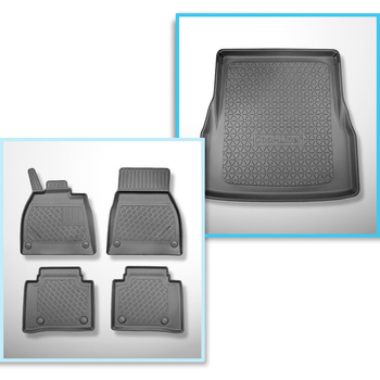 Sada rohož do zavazadlového prostoru a autokoberečky TPE PREMIUM na míru do: Mercedes-Benz EQS V297 Sedan (09.2021-....)