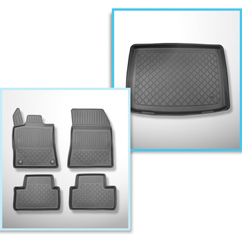 Sada rohož do zavazadlového prostoru a autokoberečky TPE na míru do: Opel Astra L (VI) Hatchback (01.2022-....) - rovněž pro Plug-in Hybrid; ne pro elektrickou verzi