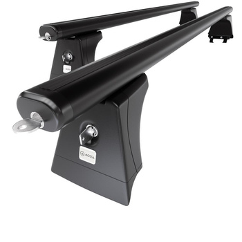 Základní nosič na střechu auta pro Chevrolet Orlando MPV (2011-2018) - příčný nosič - černé střešní příčníky - montážní body - Hliník