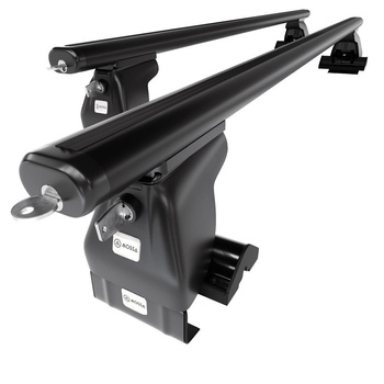 Základní nosič na střechu auta pro Hyundai Tucson SUV (2015-2017) - příčný nosič - černé střešní příčníky - bez montážních prvků - Hliník