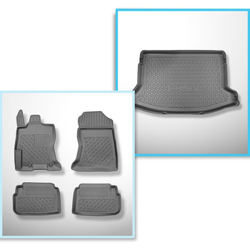 Sada rohož do zavazadlového prostoru a autokoberečky TPE PREMIUM na míru do: Subaru XV II e-Boxer SUV (12.2019-10.2023)