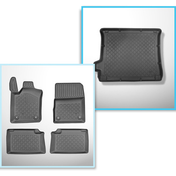 Sada rohož do zavazadlového prostoru a autokoberečky TPE na míru do: Jeep Grand Cherokee IV WK2 SUV (07.2013-11.2020)