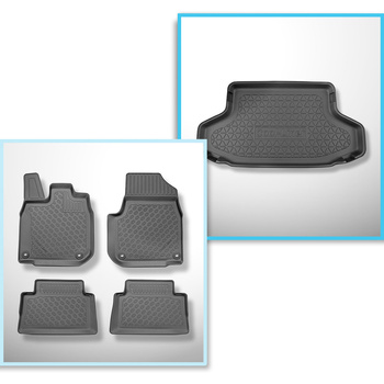 Sada rohož do zavazadlového prostoru a autokoberečky TPE PREMIUM na míru do: Honda e Hatchback (03.2020-2024)
