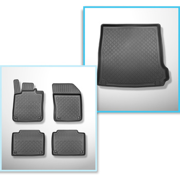 Sada rohož do zavazadlového prostoru a autokoberečky TPE na míru do: Volvo V90 Kombi, Cross Country (09.2016-....)