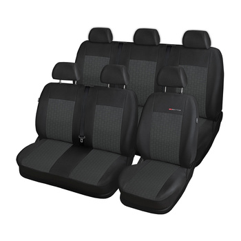 Potahy šité na míru pro Ford Transit VII Van (2013-2019) 6 místný - návleky na autosedadla - E1