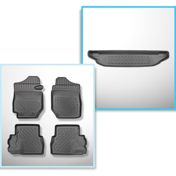 Sada rohož do zavazadlového prostoru a autokoberečky TPE PREMIUM na míru do: Suzuki Jimny II GJ SUV (10.2018-2020)
