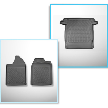 Sada rohož do zavazadlového prostoru a autokoberečky TPE PREMIUM na míru do: Aixam Crossline Crossover (2005-2010) - dvě místa