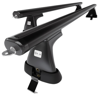 Základní nosič na střechu auta pro Ford Mondeo mk V Kombi (2014-2022) - příčný nosič - černé střešní příčníky - bez montážních prvků - Hliník