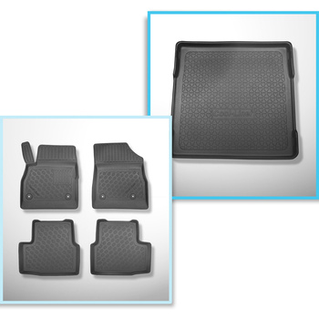 Sada rohož do zavazadlového prostoru a autokoberečky TPE PREMIUM na míru do: Opel Astra K Sports Tourer (04.2016-12.2021)