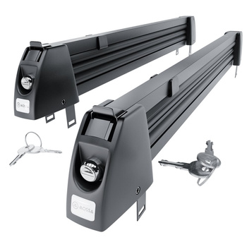 Držák lyží na střešní nosič - Ski rack M-7705 - černé - až 5 páry lyží nebo 4 snowboardy