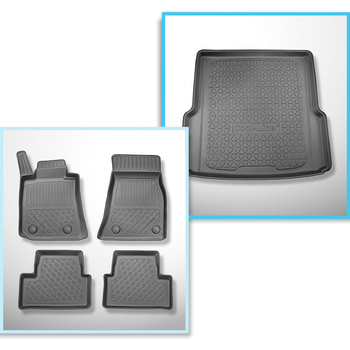 Sada rohož do zavazadlového prostoru a autokoberečky TPE PREMIUM na míru do: BMW i4 G26 Gran Kupé (11.2021-....)