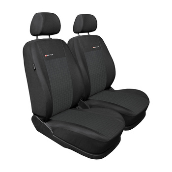 Potahy šité na míru pro Volkswagen Caddy III Cargo (2004-2015) pouze přední sedadla - návleky na autosedadla - E1