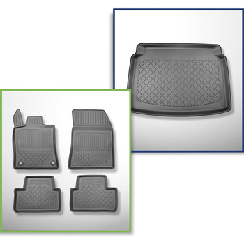 Sada rohož do zavazadlového prostoru a autokoberečky TPE na míru do: Peugeot 308 III Hatchback (12.2021-....) - ne pro verzi Plug-in Hybrid; ne pro elektrickou verzi