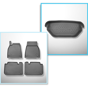 Sada rohož do zavazadlového prostoru a autokoberečky TPE PREMIUM na míru do: Tesla Model S 0 Kupé (01.2021-....) - přední zavazadlový prostor