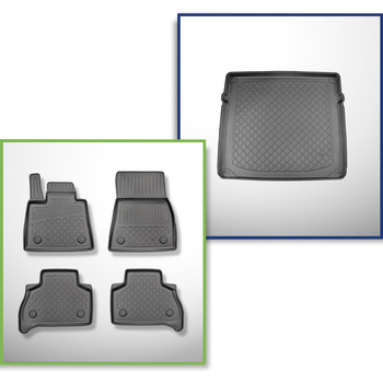 Sada rohož do zavazadlového prostoru a autokoberečky TPE na míru do: BMW X5 G05 SAV (11.2018-....) - 5 míst; bez třetí řady; také Plug-in-Hybrid