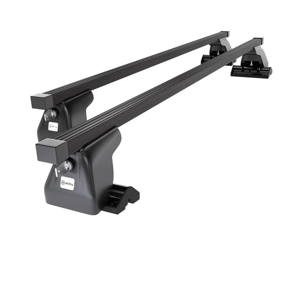 Základní nosič na střechu auta pro Peugeot Expert III Van (2016-....) - příčný nosič - černé střešní příčníky - montážní body - Ocel