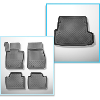 Sada rohož do zavazadlového prostoru a autokoberečky TPE na míru do: BMW Řada 3 