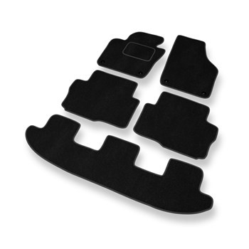 Velurové koberečky pro Seat Alhambra II Van (2010-2020) - černá