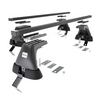 Základní nosič na střechu auta pro Citroen C4 Hatchback (2010-2017) - příčný nosič - černé střešní příčníky - bez montážních prvků - Ocel