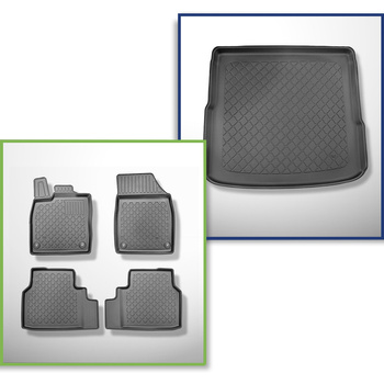 Sada rohož do zavazadlového prostoru a autokoberečky TPE na míru do: Skoda Enyaq