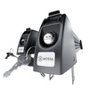 Držák lyží na střešní nosič - Ski rack M-7705s - stříbro - až 5 páry lyží nebo 4 snowboardy