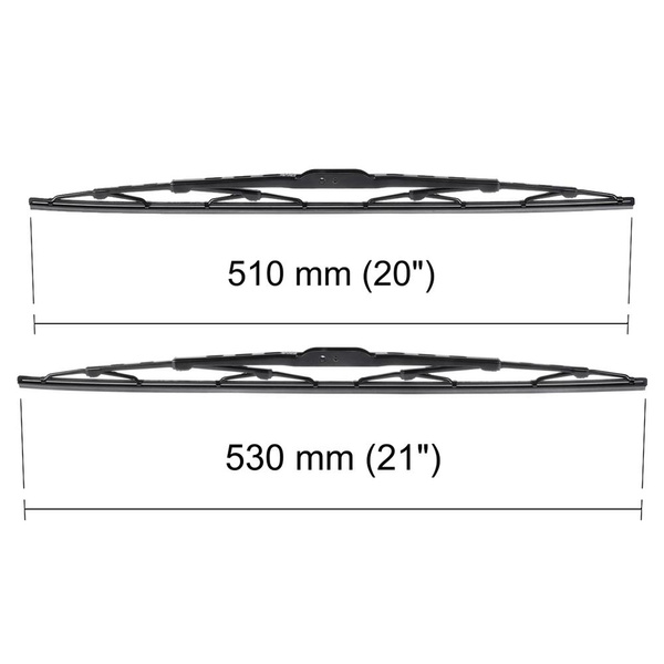 Automobilové stěrače na přední sklo pro Alfa Romeo 156 SportKombi (06.2000-12.2005) - listy standard