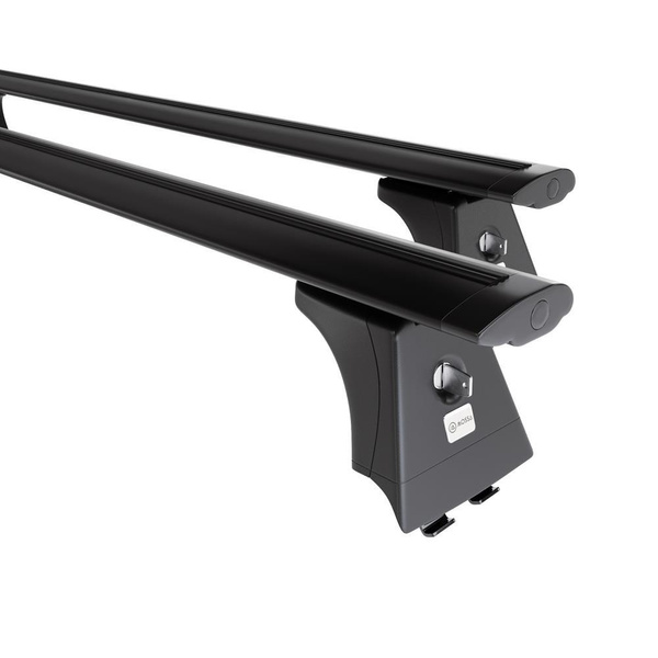 Základní nosič na střechu auta pro Renault Megane mk II Grandtour (2002-2009) - příčný nosič - černé střešní příčníky - montážní body - Hliník