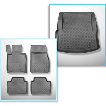 Sada rohož do zavazadlového prostoru a autokoberečky TPE na míru do: BMW Řada 3 