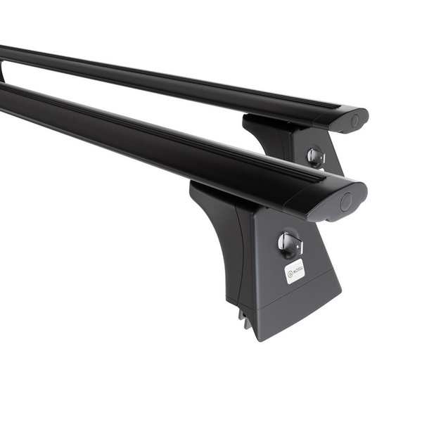 Základní nosič na střechu auta pro Opel Zafira C MPV (2012-2019) - příčný nosič - černé střešní příčníky - montážní body - Hliník