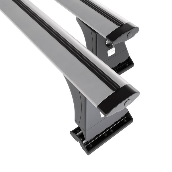 Základní nosič na střechu auta pro Fiat Doblo IV Van (2015-2022) - příčný nosič - stříbrné střešní příčníky - montážní body - Hliník