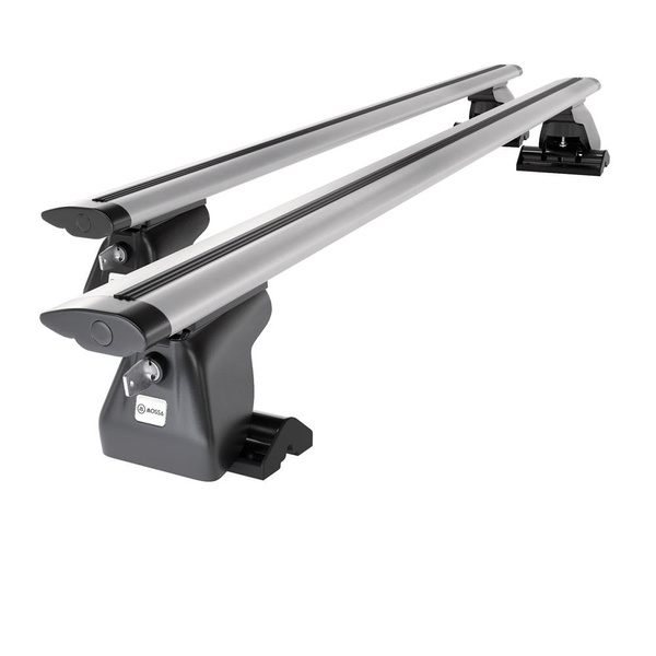 Základní nosič na střechu auta pro Chrysler Town & Country MPV (1990-2010) - příčný nosič - stříbrné střešní příčníky - T-profil - Hliník