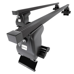 Základní nosič na střechu auta pro Hyundai H-1 Van (2008-2021) - příčný nosič - černé střešní příčníky - bez montážních prvků - Ocel