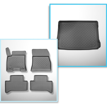 Sada rohož do zavazadlového prostoru a autokoberečky TPE na míru do: Mercedes-Be