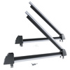 Držák lyží na střešní nosič - Ski rack M-7703s - stříbro - až 3 páry lyží nebo 2 snowboardy