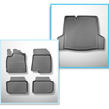 Sada rohož do zavazadlového prostoru a autokoberečky TPE PREMIUM na míru do: Dac