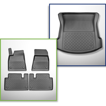 Sada rohož do zavazadlového prostoru a autokoberečky TPE na míru do: Tesla Model