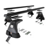 Základní nosič na střechu auta pro Ford Mondeo mk IV Kombi (2007-2014) - příčný nosič - černé střešní příčníky - bez montážních prvků - Hliník
