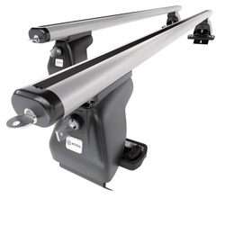 Základní nosič na střechu auta pro DS 4 Crossback Hatchback (2016-2018) - příčný nosič - stříbrné střešní příčníky - bez montážních prvků - Hliník