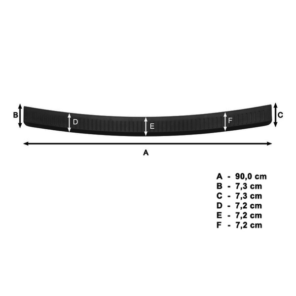 Černý kryt zadního nárazníku pro Hyundai i10 Hatchback (2013-2016)