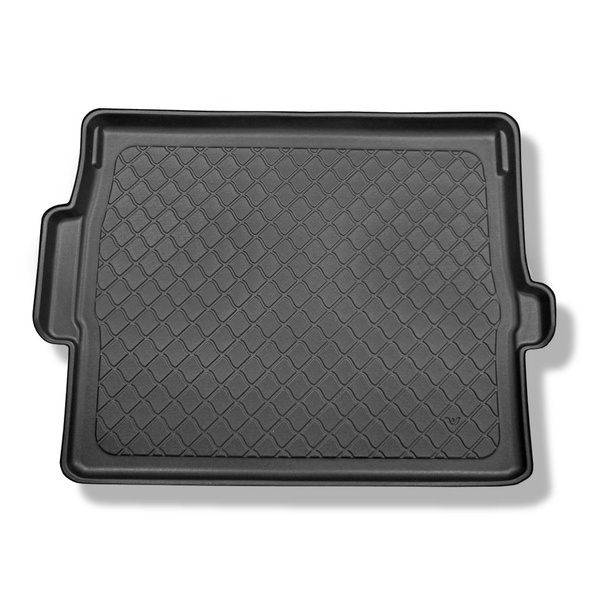 Rohož do zavazadlového prostoru pro: Peugeot 3008 II SUV (11.2016-....) - horní zavazadlový prostor (stejná prahová hodnota zatížení); pohyblivá podlaha v nejvyšší poloze; ne pro hybridní verzi