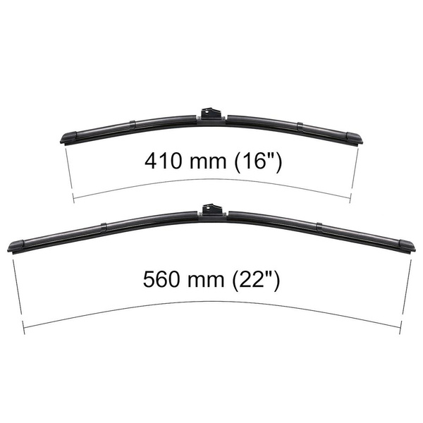 Automobilové stěrače na přední sklo pro Alfa Romeo GT Kupé (04.2005-12.2010) - listy ploché