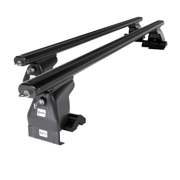 Základní nosič na střechu auta pro Dodge Charger LX I Sedan (2006-2010) - příčný nosič - černé střešní příčníky - bez montážních prvků - Hliník