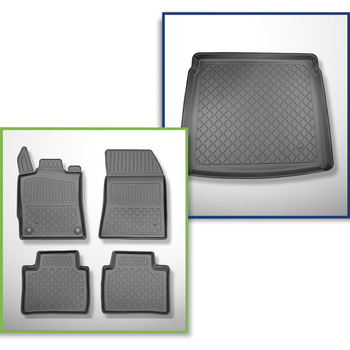 Sada rohož do zavazadlového prostoru a autokoberečky TPE na míru do: Peugeot 408