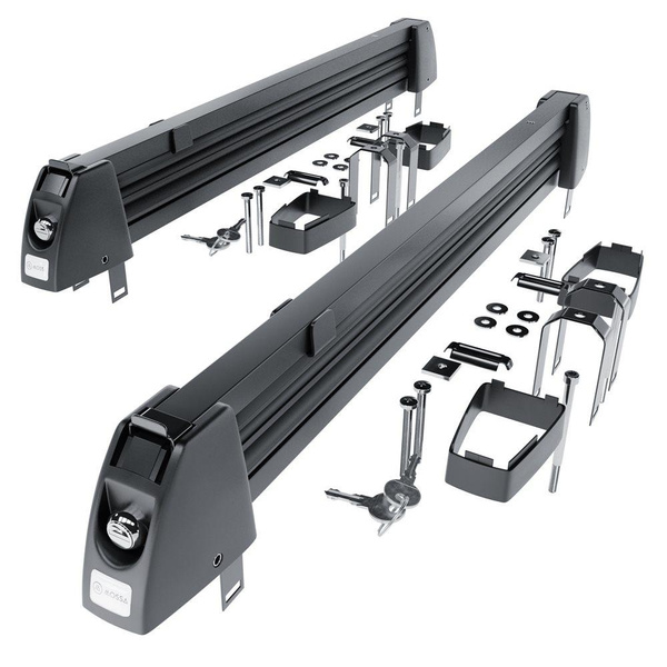 Držák lyží na střešní nosič - Ski rack M-7703 - černé - až 3 páry lyží nebo 2 snowboardy